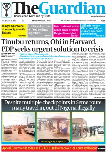 The Guardian (Nigeria) - 07 ott 2022