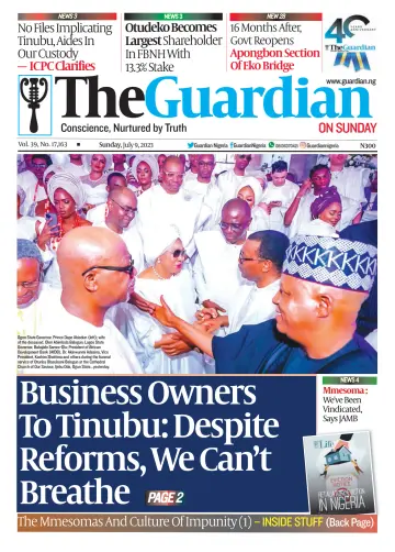 The Guardian (Nigeria) - 09 lug 2023