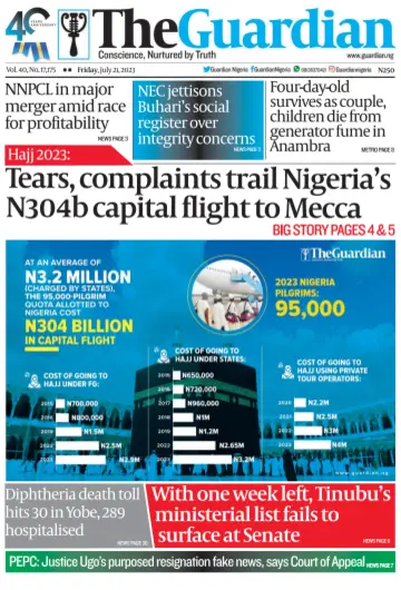 The Guardian (Nigeria) - 21 lug 2023
