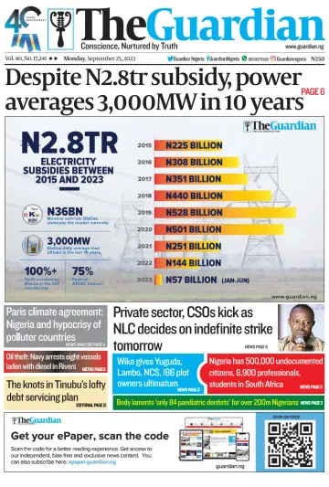 The Guardian (Nigeria) - 25 Sep 2023