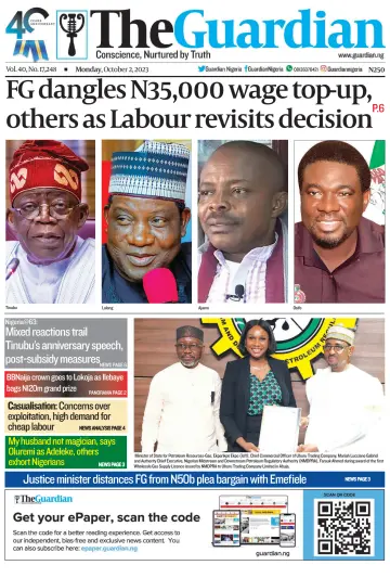 The Guardian (Nigeria) - 02 ott 2023