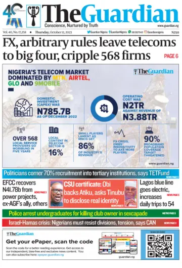 The Guardian (Nigeria) - 12 Oct 2023