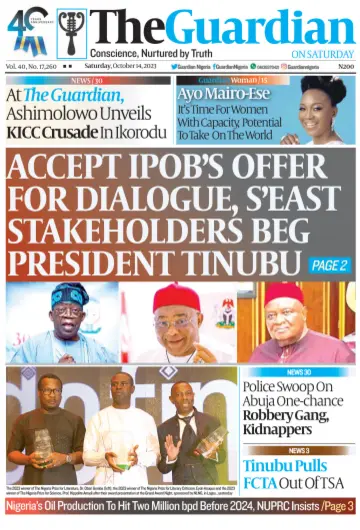 The Guardian (Nigeria) - 14 ott 2023