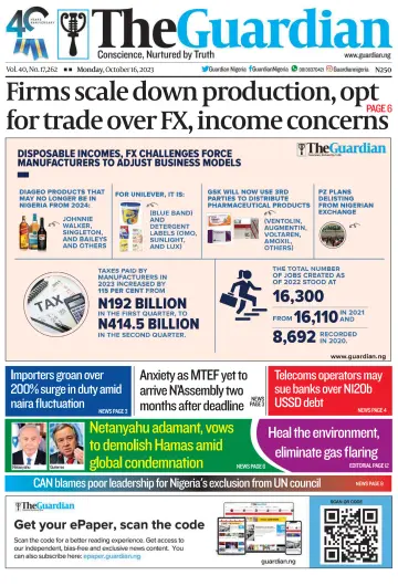 The Guardian (Nigeria) - 16 Oct 2023