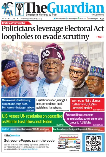 The Guardian (Nigeria) - 19 ott 2023