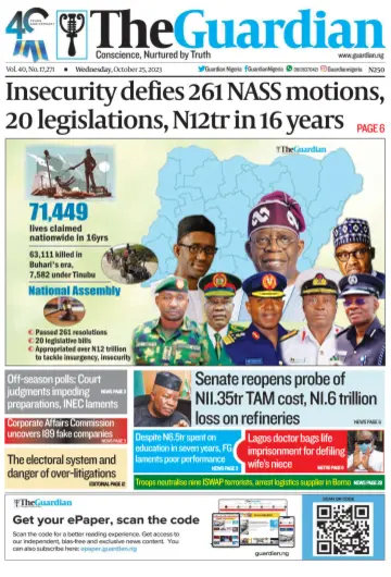 The Guardian (Nigeria) - 25 ott 2023