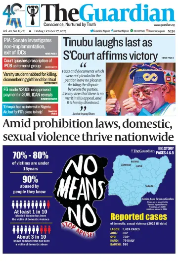 The Guardian (Nigeria) - 27 Oct 2023