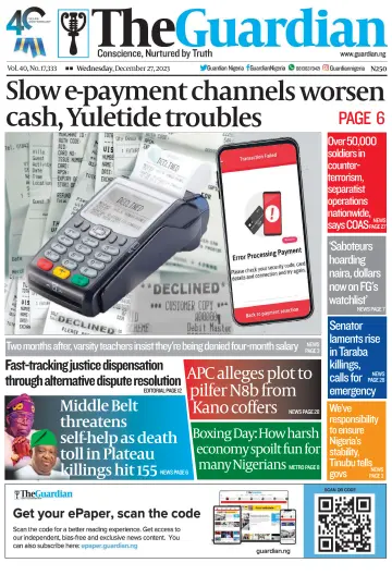 The Guardian (Nigeria) - 27 Dec 2023