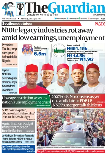 The Guardian (Nigeria) - 15 Jan 2024