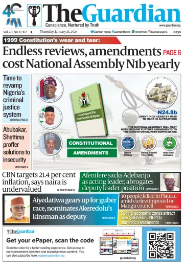 The Guardian (Nigeria) - 25 gen 2024
