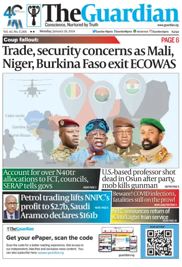 The Guardian (Nigeria) - 29 gen 2024