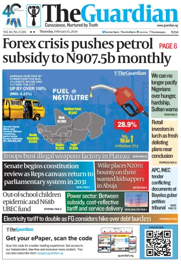 The Guardian (Nigeria) - 15 Feb 2024