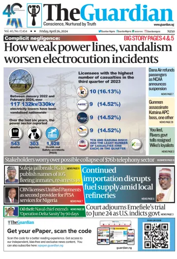 The Guardian (Nigeria) - 26 avr. 2024