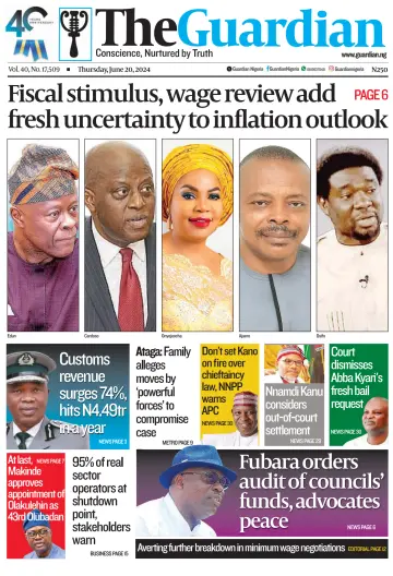 The Guardian (Nigeria) - 20 giu 2024