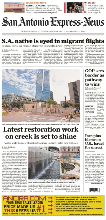 San Antonio Express-News - 04 окт. 2022