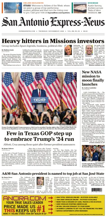 San Antonio Express-News - 17 Nov 2022