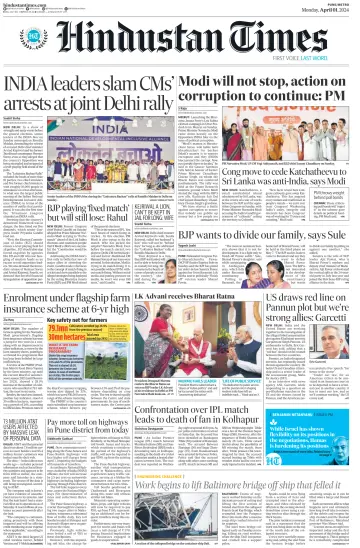Hindustan Times (Pune) - 1 Apr 2024