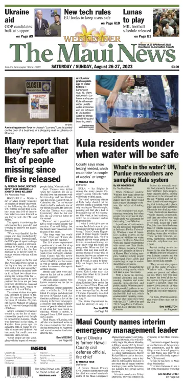 The Maui News - Weekender - 26 Aug 2023