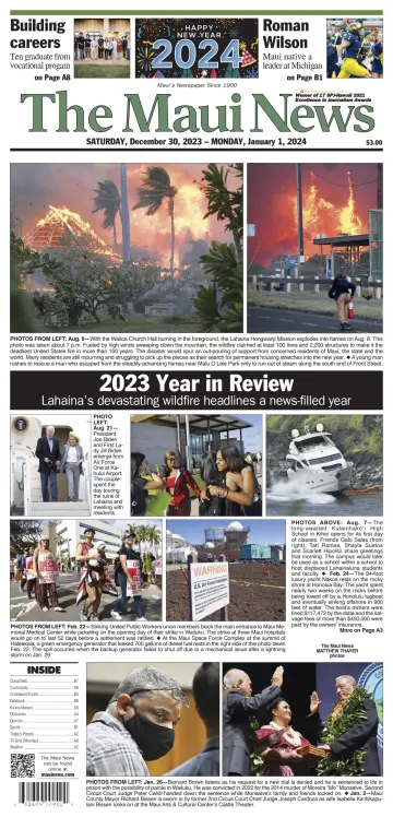 The Maui News - Weekender - 30 Dec 2023