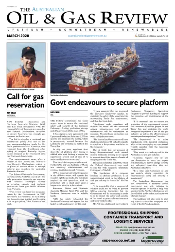 The Australian Oil & Gas Review - 1 Maw 2020