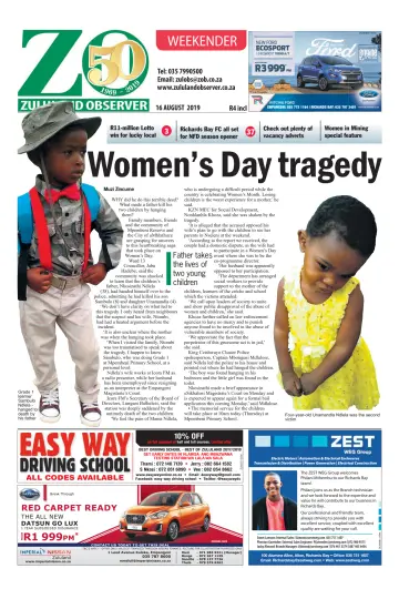 Zululand Observer - Weekender - 16 Aug 2019