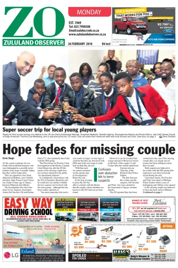 Zululand Observer - Monday - 26 Feb 2018