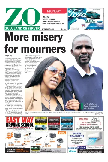 Zululand Observer - Monday - 27 Aug 2018