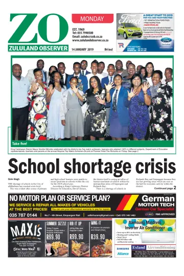 Zululand Observer - Monday - 14 Jan 2019