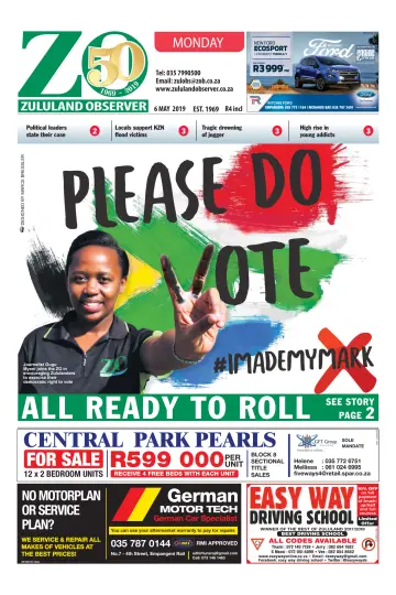 Zululand Observer - Monday - 6 May 2019