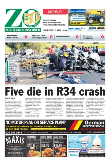 Zululand Observer - Monday - 10 Jun 2019