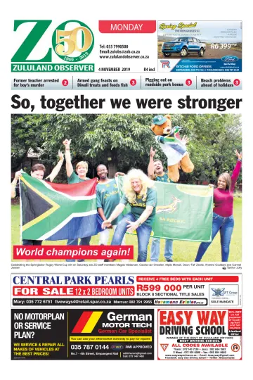 Zululand Observer - Monday - 4 Nov 2019