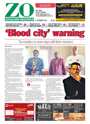 Zululand Observer - Monday - 11 12月 2023