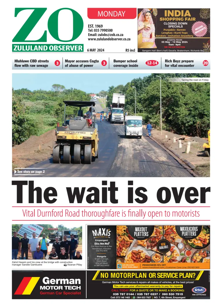 Zululand Observer - Monday