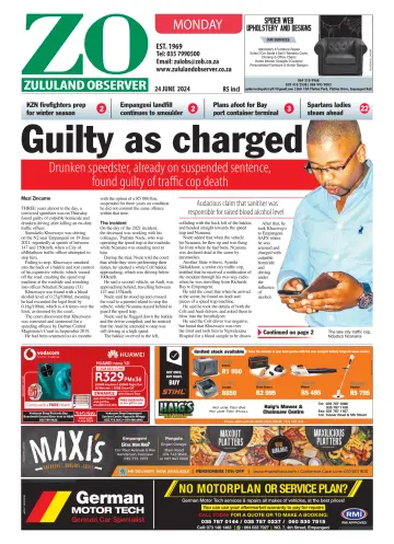 Zululand Observer - Monday - 24 Jun 2024