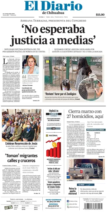 El Diario de Chihuahua - 1 Apr 2024
