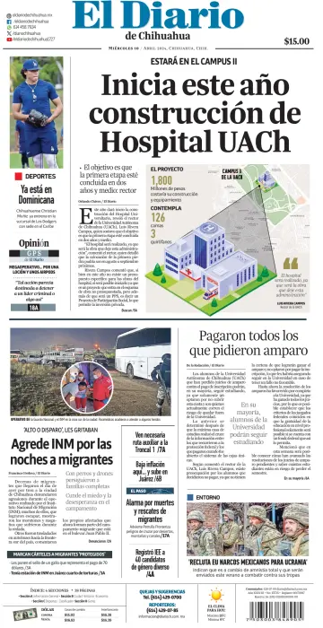 El Diario de Chihuahua - 10 四月 2024