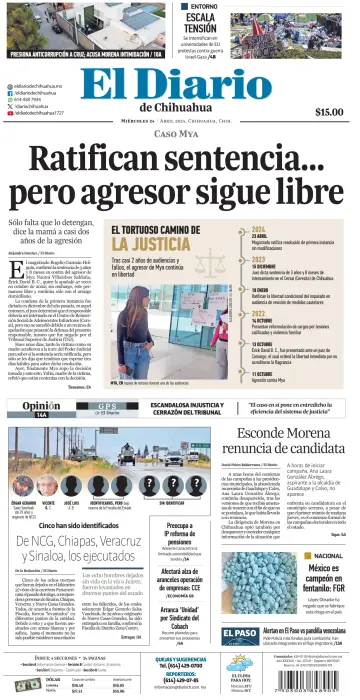 El Diario de Chihuahua - 24 4월 2024