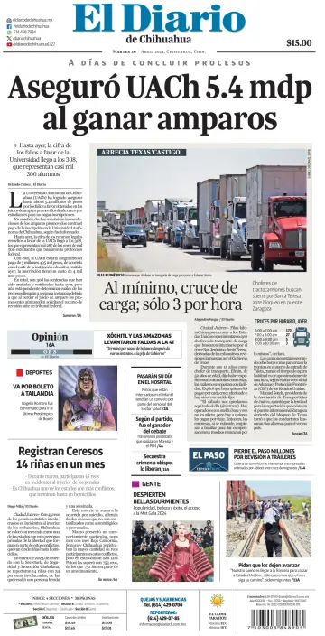 El Diario de Chihuahua - 30 Apr 2024