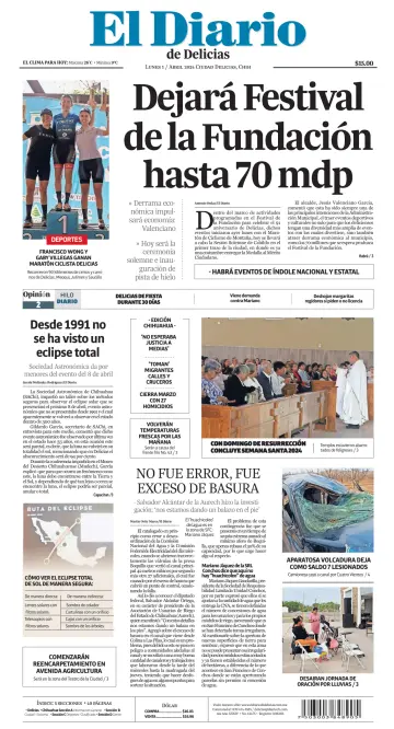 El Diario de Delicias - 1 Apr 2024
