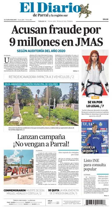 El Diario de Parral - 31 Jul 2021