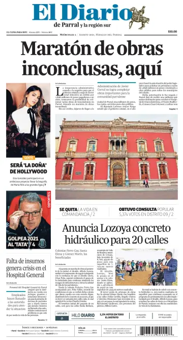 El Diario de Parral - 4 Aug 2021