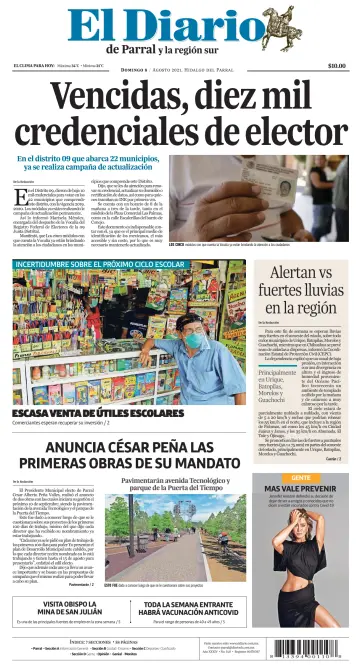 El Diario de Parral - 8 Aug 2021