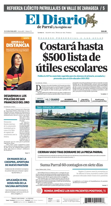 El Diario de Parral - 9 Aug 2021