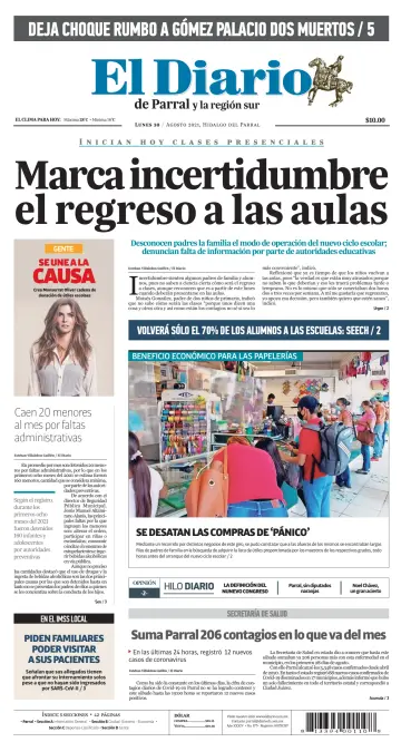 El Diario de Parral - 30 Aug 2021