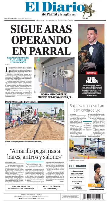 El Diario de Parral - 30 Nov 2021