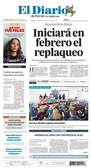 El Diario de Parral - 3 Jan 2022