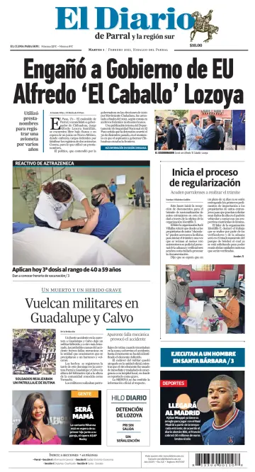 El Diario de Parral - 1 Feb 2022