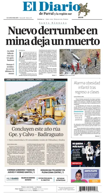 El Diario de Parral - 14 Apr 2022