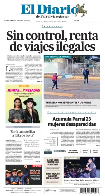 El Diario de Parral - 25 Apr 2022