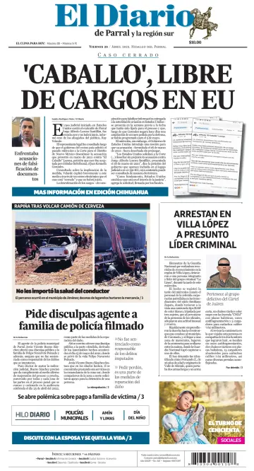 El Diario de Parral - 29 Apr 2022